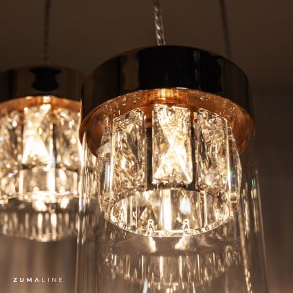 Zuma Line - Kristallen Hanglamp aan een koord 3xG9/28W/230V