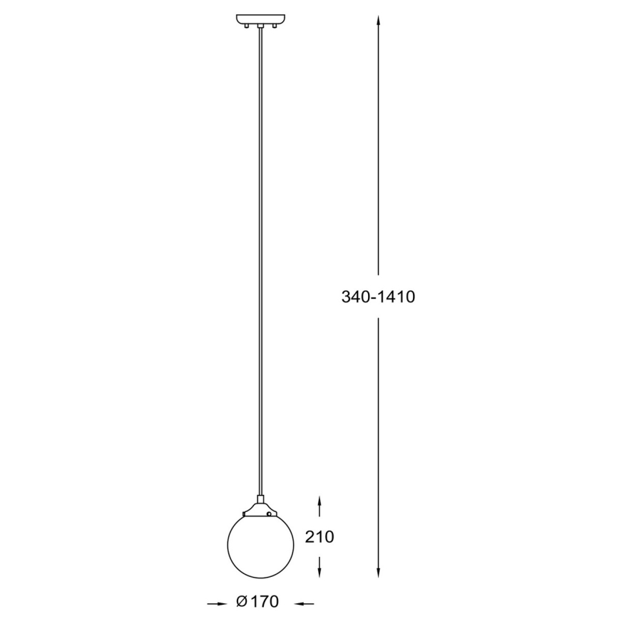 Zuma Line - Hanglamp aan een koord 1xE27/40W/230V