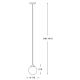 Zuma Line - Hanglamp aan een koord 1xE27/40W/230V