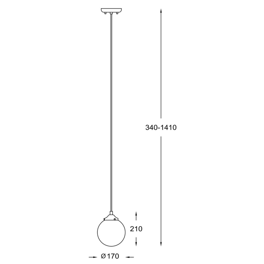 Zuma Line - Hanglamp aan een koord 1xE27/40W/230V