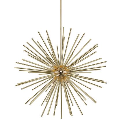Zuma Line - Hanglamp met vaste pendel 9xG9/42W/230V goud