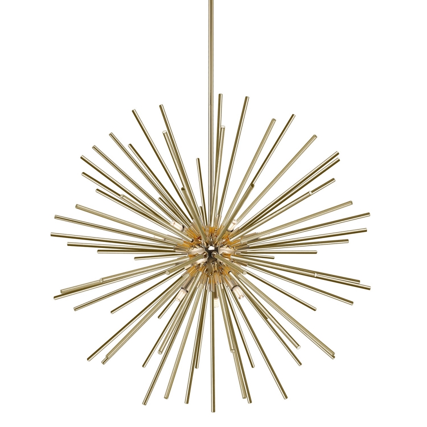 Zuma Line - Hanglamp met vaste pendel 9xG9/42W/230V goud