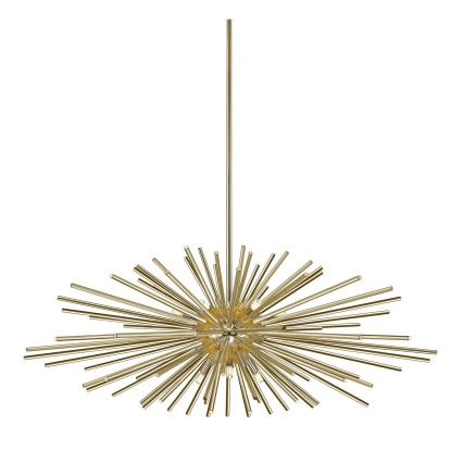 Zuma Line - Hanglamp met vaste pendel 9xG9/42W/230V goud