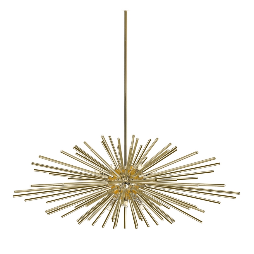 Zuma Line - Hanglamp met vaste pendel 9xG9/42W/230V goud