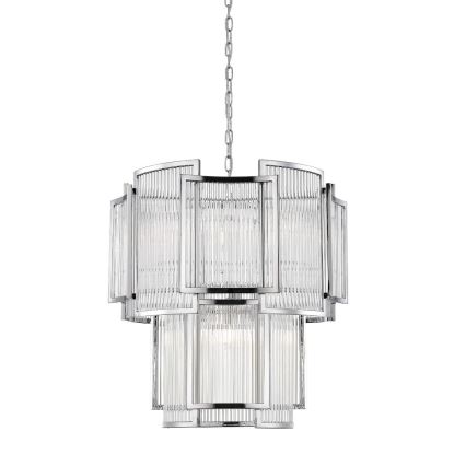 Zuma Line - Suspension chaîne 8xE14/60W/230V chrome brillant