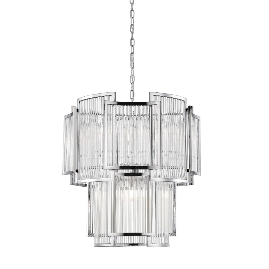 Zuma Line - Suspension chaîne 8xE14/60W/230V chrome brillant