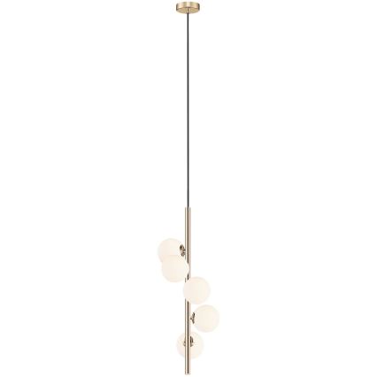 Zuma Line - Hanglamp aan een koord 5xG9/4W/230V goud