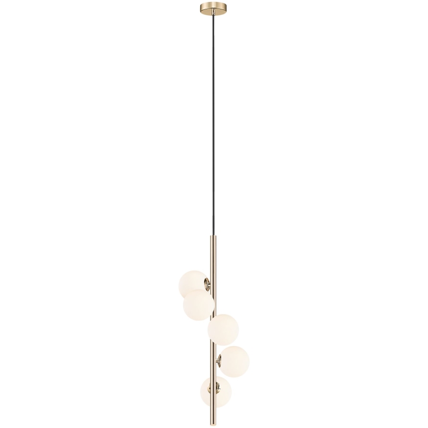 Zuma Line - Hanglamp aan een koord 5xG9/4W/230V goud