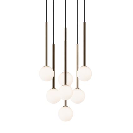 Zuma Line - Hanglamp aan een koord 7xG9/4W/230V goud