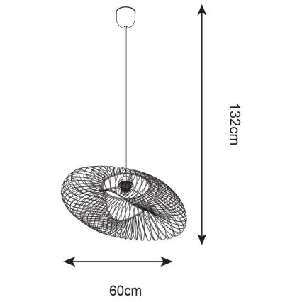 Zuma Line - Suspension filaire 1xE27/60W/230V