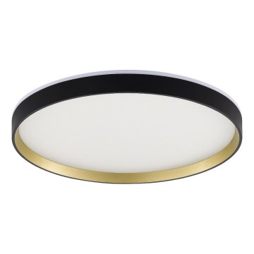 Zuma Line - Plafonnier RGBW à intensité variable salle de bain LED/32W/230V + LED/8W 3000-6000K IP44 noir/doré + télécommande