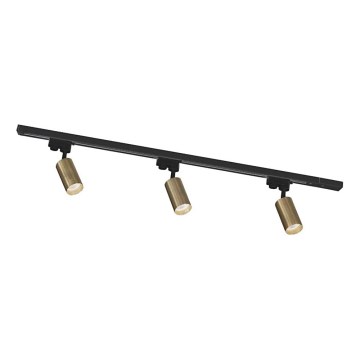 Zuma Line - Railspot 3xGU10/35W/230V zwart/goud