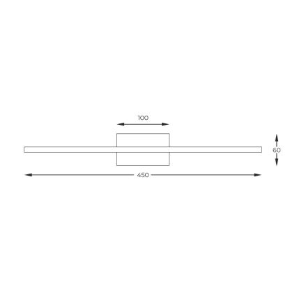 Zuma Line - Applique LED pour tableau LED/10W/230V 45 cm doré