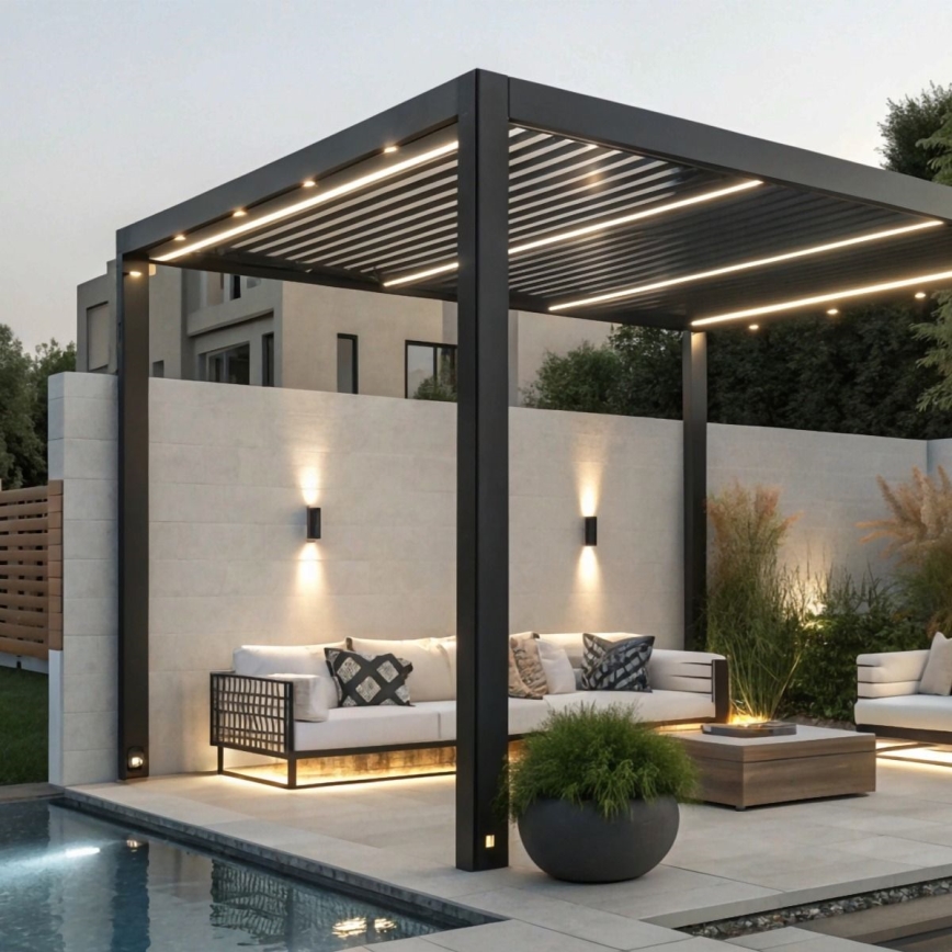 Zuma Line - Applique murale extérieure 2xGU10/35W/230V IP44 noir