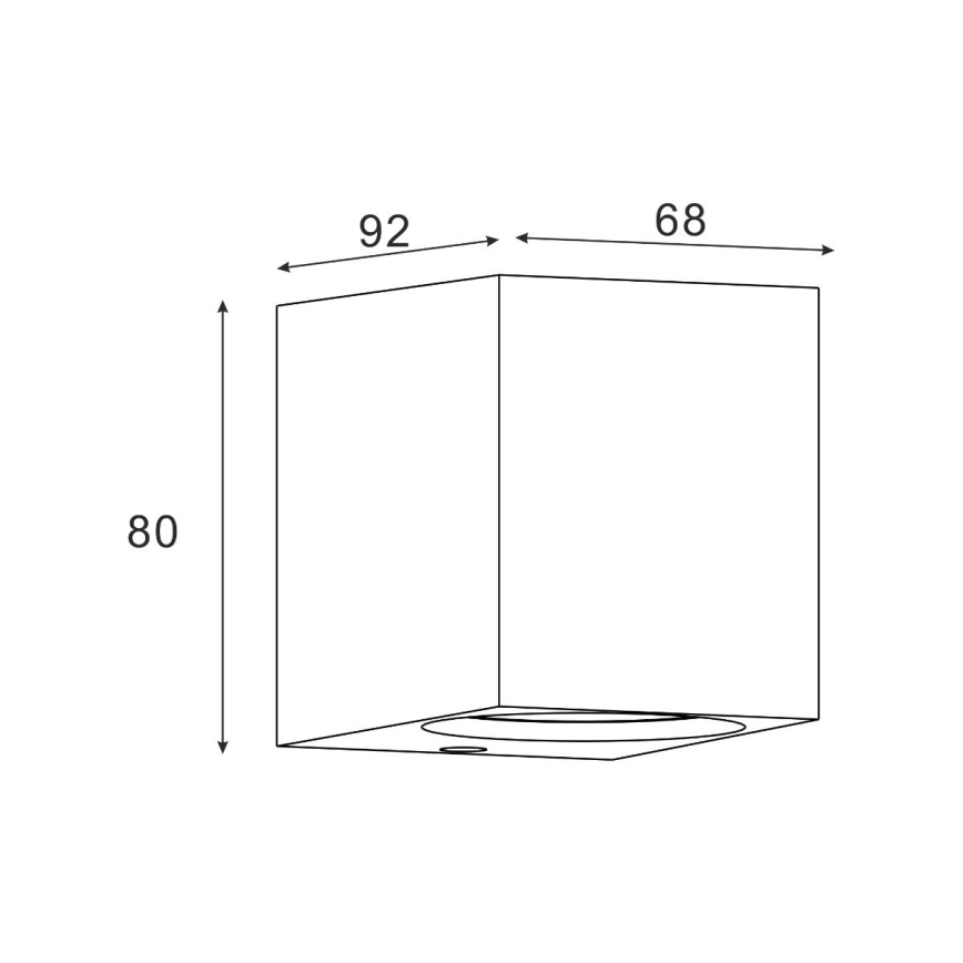 Zuma Line - Wandlamp voor buiten 1xGU10/35W/230V IP44 zwart