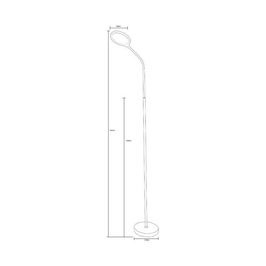 Zuma Line  - Dimbare LED Staande lamp LED/10W/230V 3000/4500/6500K wit