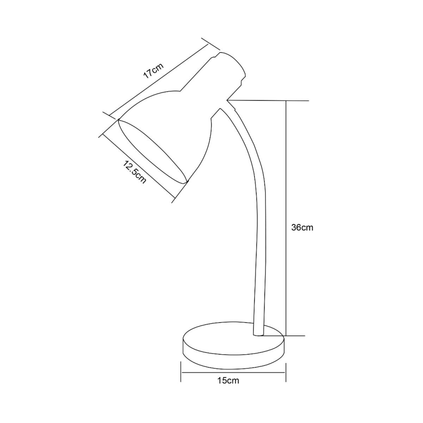 Zuma Line - Lampe de table 1xE27/40W/230V blanc/chêne