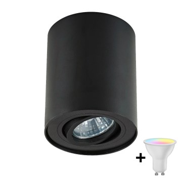 Zuma Line - Spot LED RGBW dimmable 1xGU10/6W/230V noir + télécommande