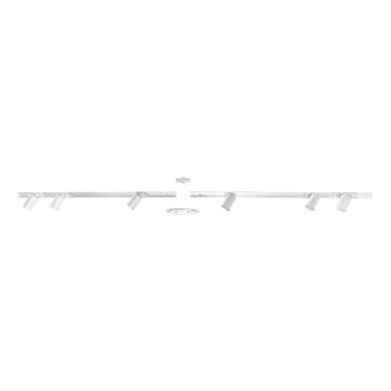 Zuma Line - Spot pour système de rail 6xGU10/10W/230V blanc + Accessoires rail