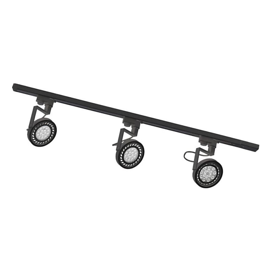 Zuma Line - Spotarmatuur voor railsysteem 3xGU10/15W/230V zwart