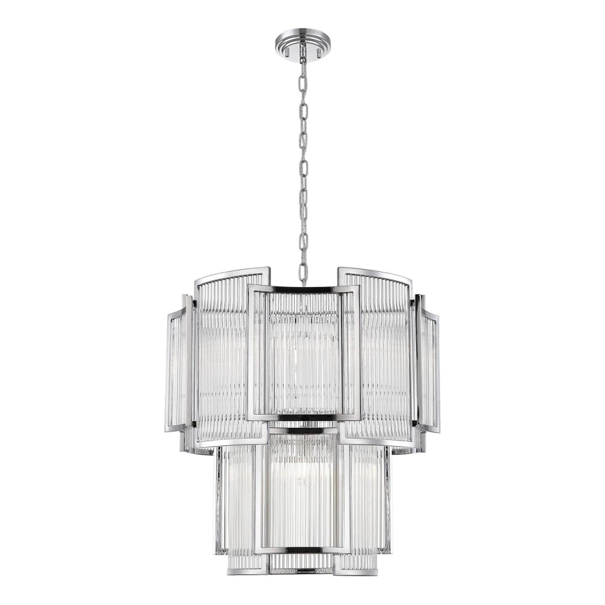 Zuma Line - Suspension chaîne 8xE14/60W/230V chrome brillant