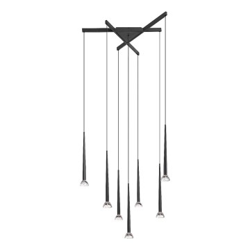 Zuma Line - Suspension LED sur câble 7xLED/6W/230V noir