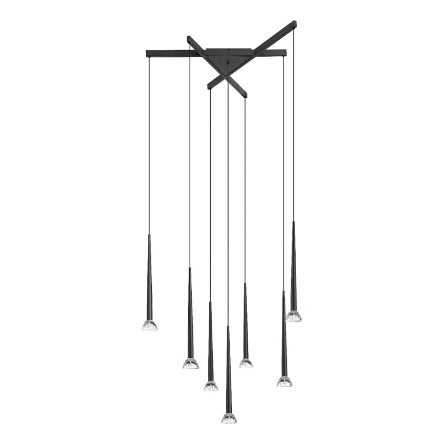 Zuma Line - Suspension LED sur câble 7xLED/6W/230V noir