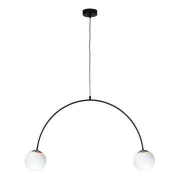 Zuma Line - Suspension sur câble 2xE14/10W/230V noire