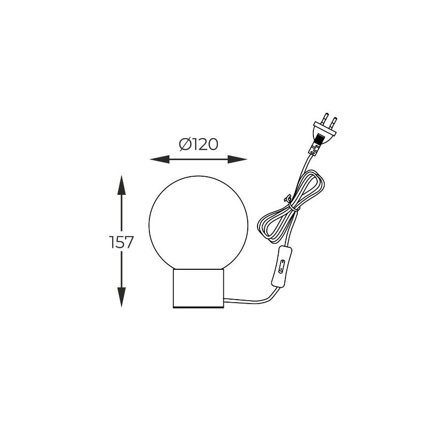 Zuma Line - Lampe de table 1xG9/4W/230V noir/doré