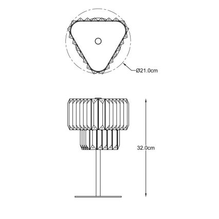 Zuma Line - Lampe de table 1xG9/33W/230V dorée