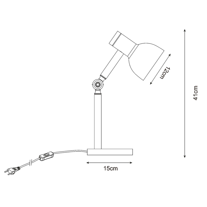 Zuma Line - Lampe de table 1xE14/40W/230V blanc