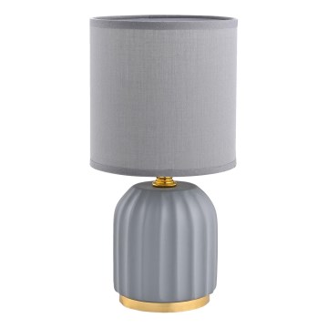 Zuma Line - Tafellamp 1xE14/40W/230V grijs/goud