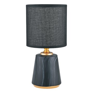 Zuma Line - Tafellamp 1xE14/40W/230V zwart/goud/marmeren decor