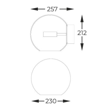 Zuma Line - LED wand verlichting LED/5W/230V glanzend chroom