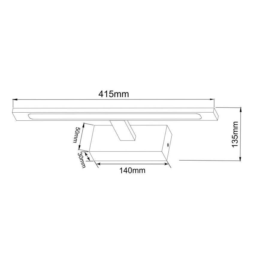 Zuma Line - LED Badkamer spiegelverlichting LED/12W/230V 41 cm IP44 goud