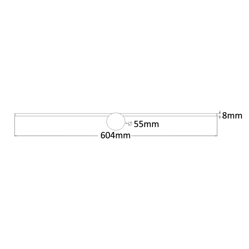 Zuma Line - LED Badkamer spiegelverlichting LED/8W/230V 60 cm IP44 goud