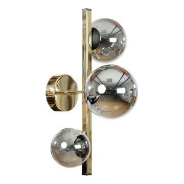 Zuma Line - Wandlamp 3xG9/8W/230V goud/rookzwart