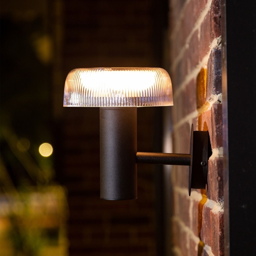 Zuma Line - Lampe solaire murale LED/2,5W/2000 mAh IP44 noir