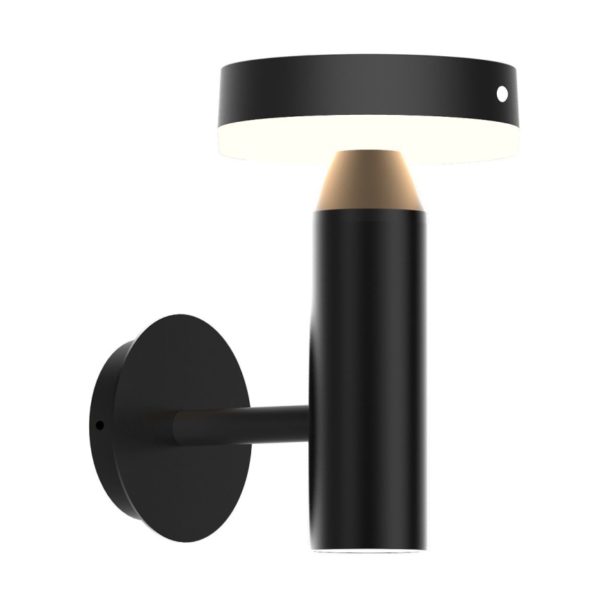 Zuma Line - Lampe murale solaire avec détecteur de mouvement et de crépuscule LED/4,5W/2000 mAh IP44 noir