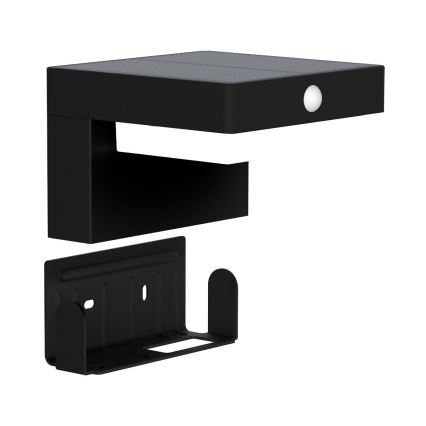 Zuma Line - Applique murale solaire avec détecteur de mouvement et de crépuscule LED/4,5W/2000 mAh IP44 noir