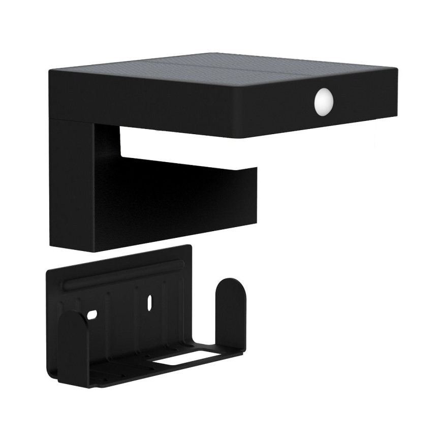Zuma Line - Applique murale solaire avec détecteur de mouvement et de crépuscule LED/4,5W/2000 mAh IP44 noir