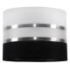 Zwart Witte Hanglamp aan koord CORAL 2x E27 / 60W / 230V