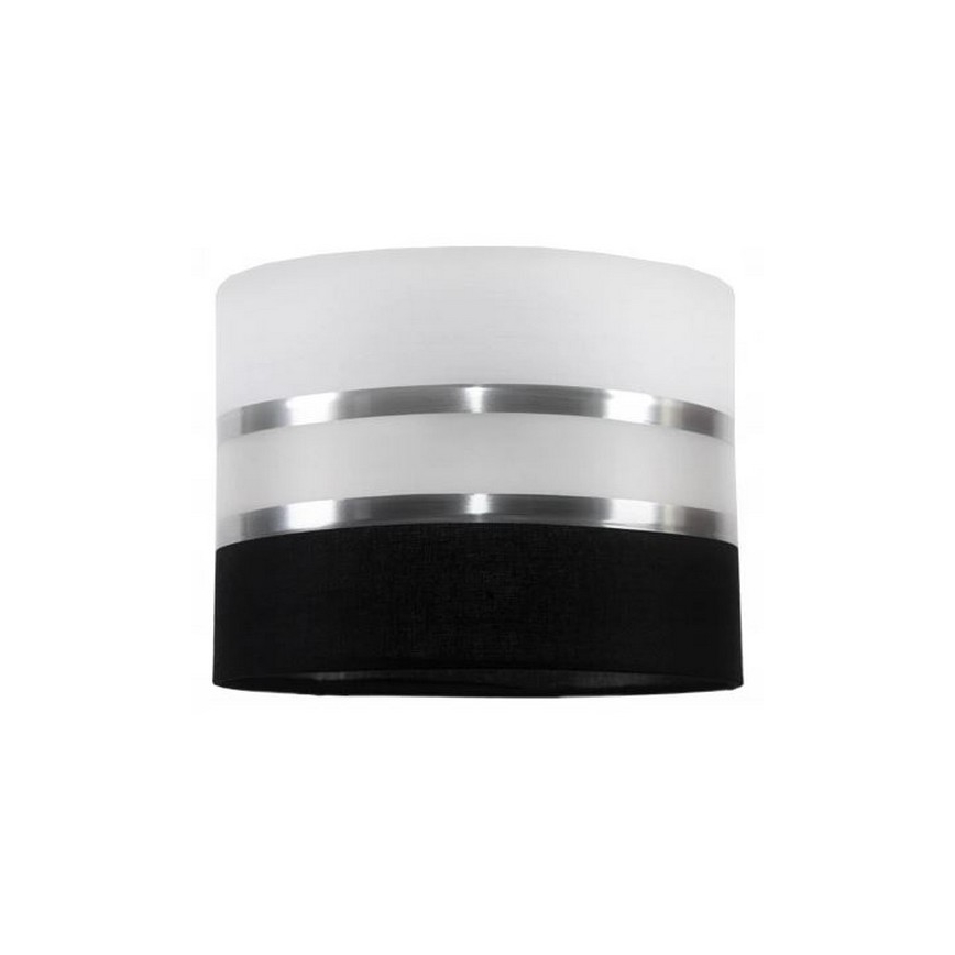 Zwart Witte Hanglamp aan koord CORAL 2x E27 / 60W / 230V