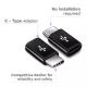 Zwarte Adapter Micro USB voor USB-C