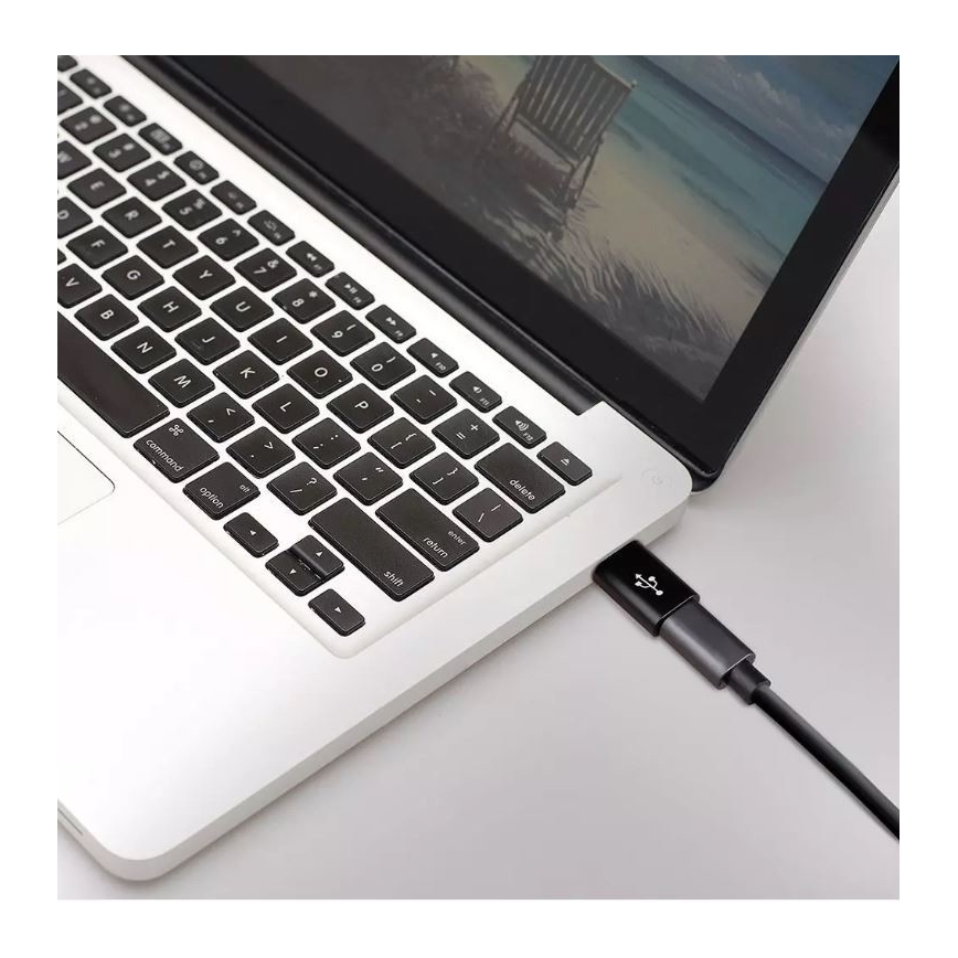 Zwarte Adapter Micro USB voor USB-C