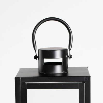 Zwarte decoratieve lantaarn 38 cm