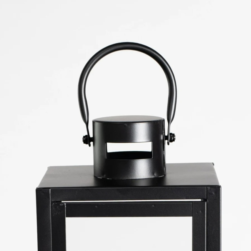 Zwarte decoratieve lantaarn 38 cm