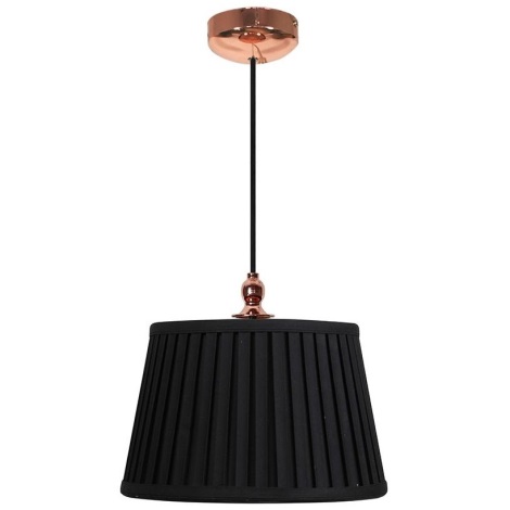Zwarte Hanglamp aan koord AMORE 1x E27 / 60W / 230V