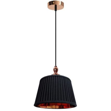 Zwarte Hanglamp aan koord AMORE 1x E27 / 60W / 230V