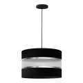 Zwarte Hanglamp HELEN 1x E27 / 15W / 230V